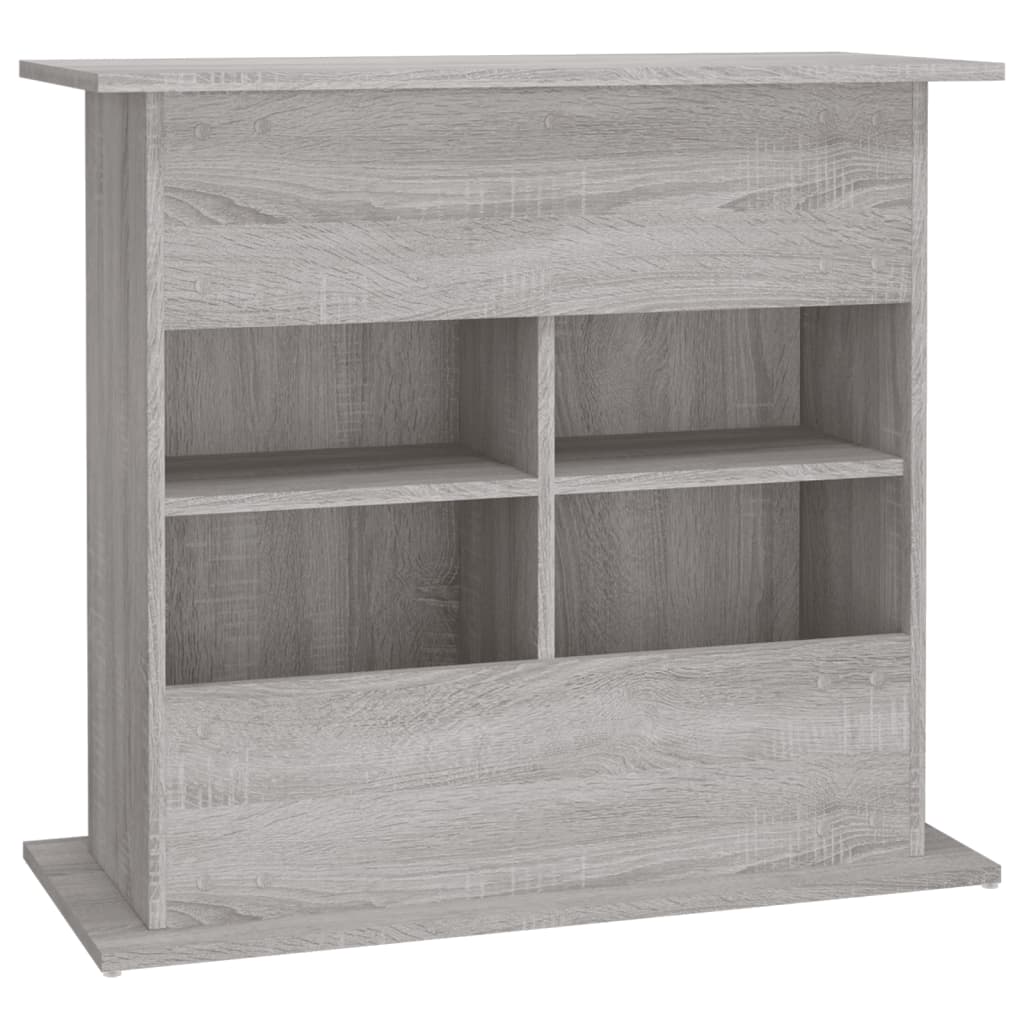 Aquariumstandaard 81x36x73 cm bewerkt hout grijs sonoma eiken