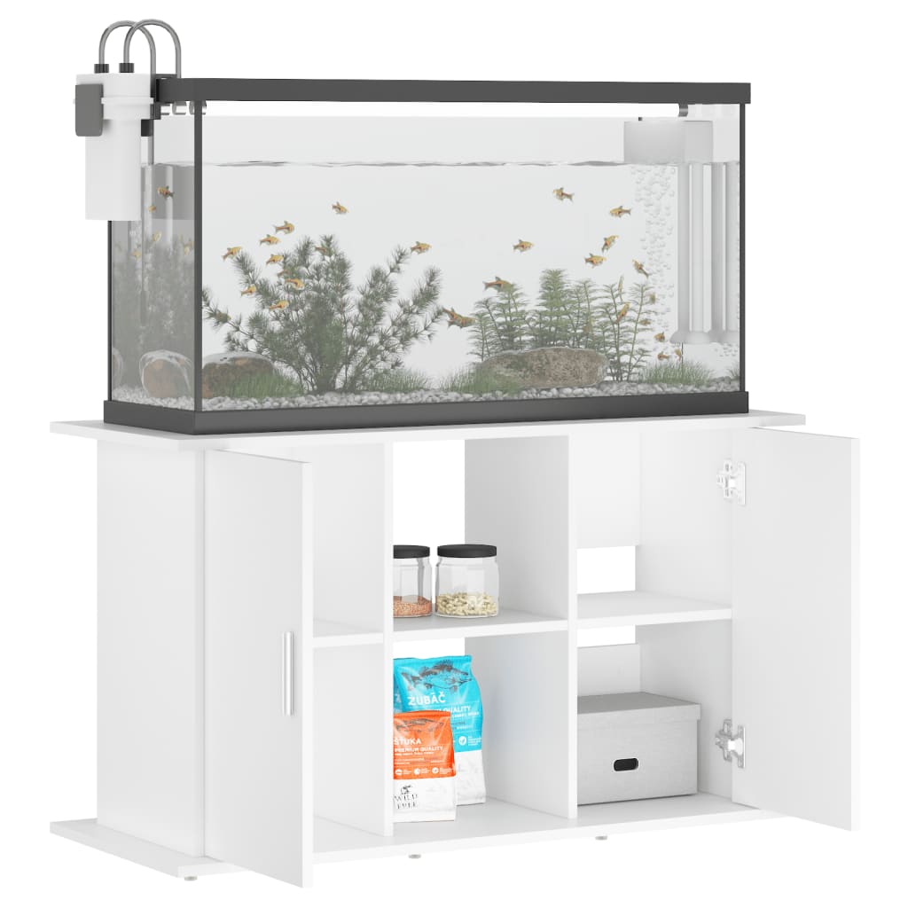 Aquariumstandaard 101x41x58 cm bewerkt hout wit