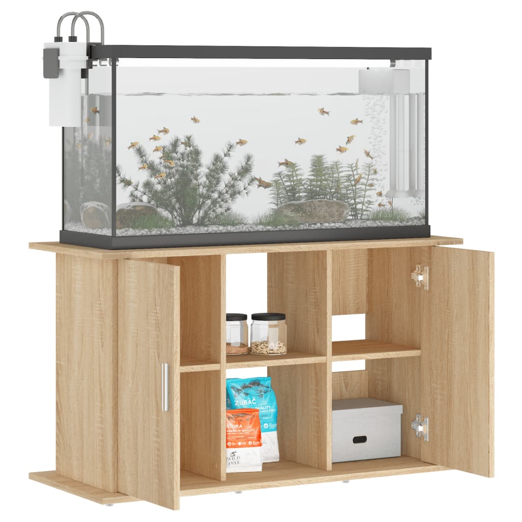 Aquariumstandaard 101x41x58 cm bewerkt hout sonoma eikenkleurig