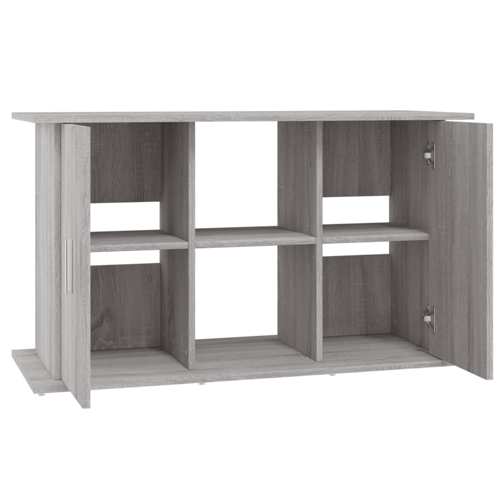 Aquariumstandaard 101x41x58 cm bewerkt hout grijs sonoma eiken