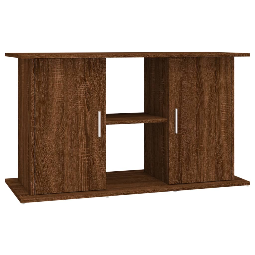 Aquariumstandaard 101x41x58 cm bewerkt hout bruin eikenkleur