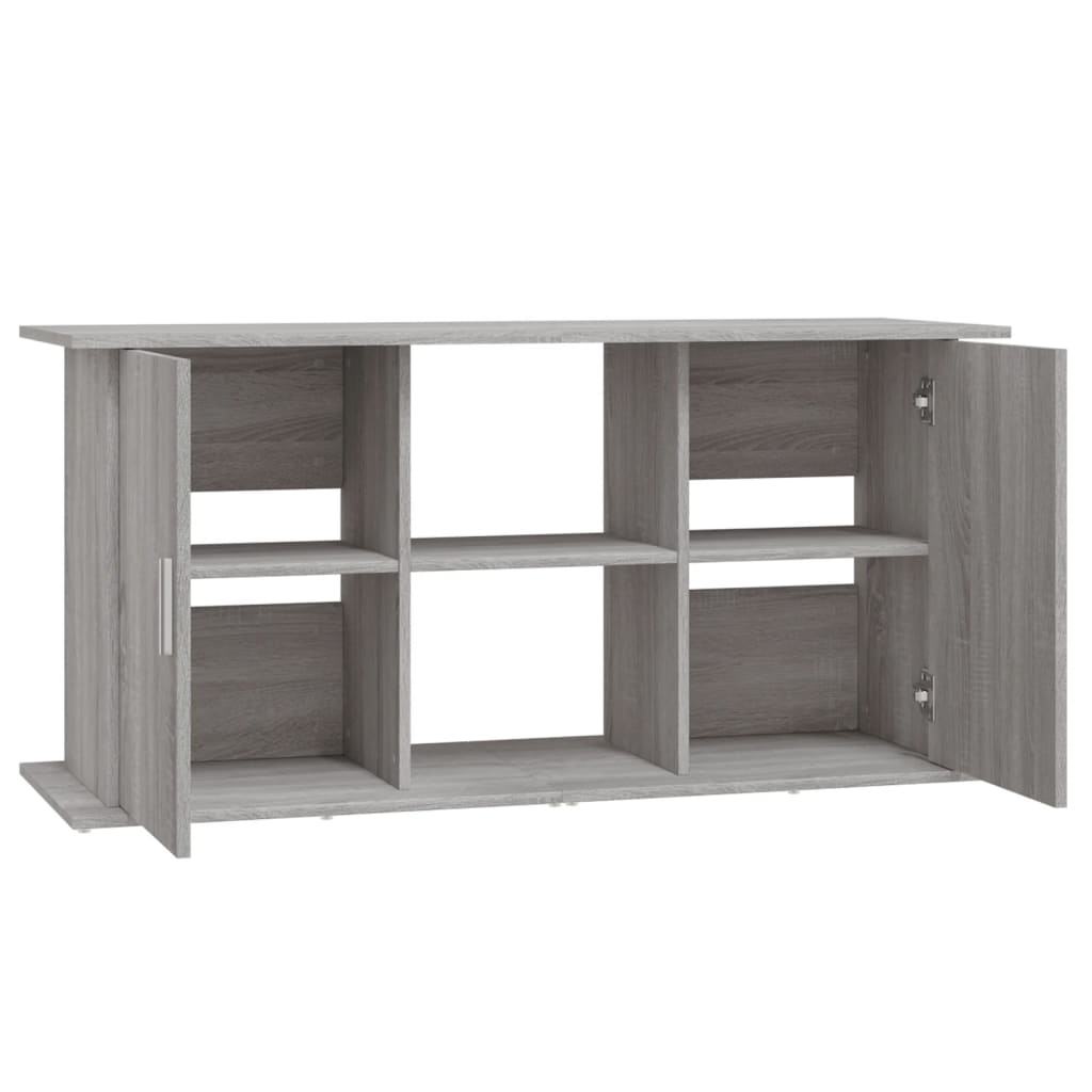 Aquariumstandaard 121x41x58 cm bewerkt hout grijs sonoma eiken