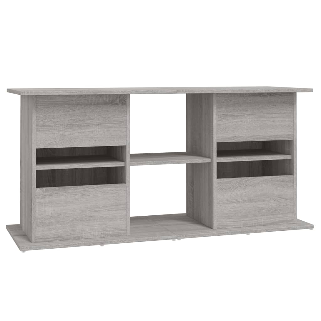 Aquariumstandaard 121x41x58 cm bewerkt hout grijs sonoma eiken