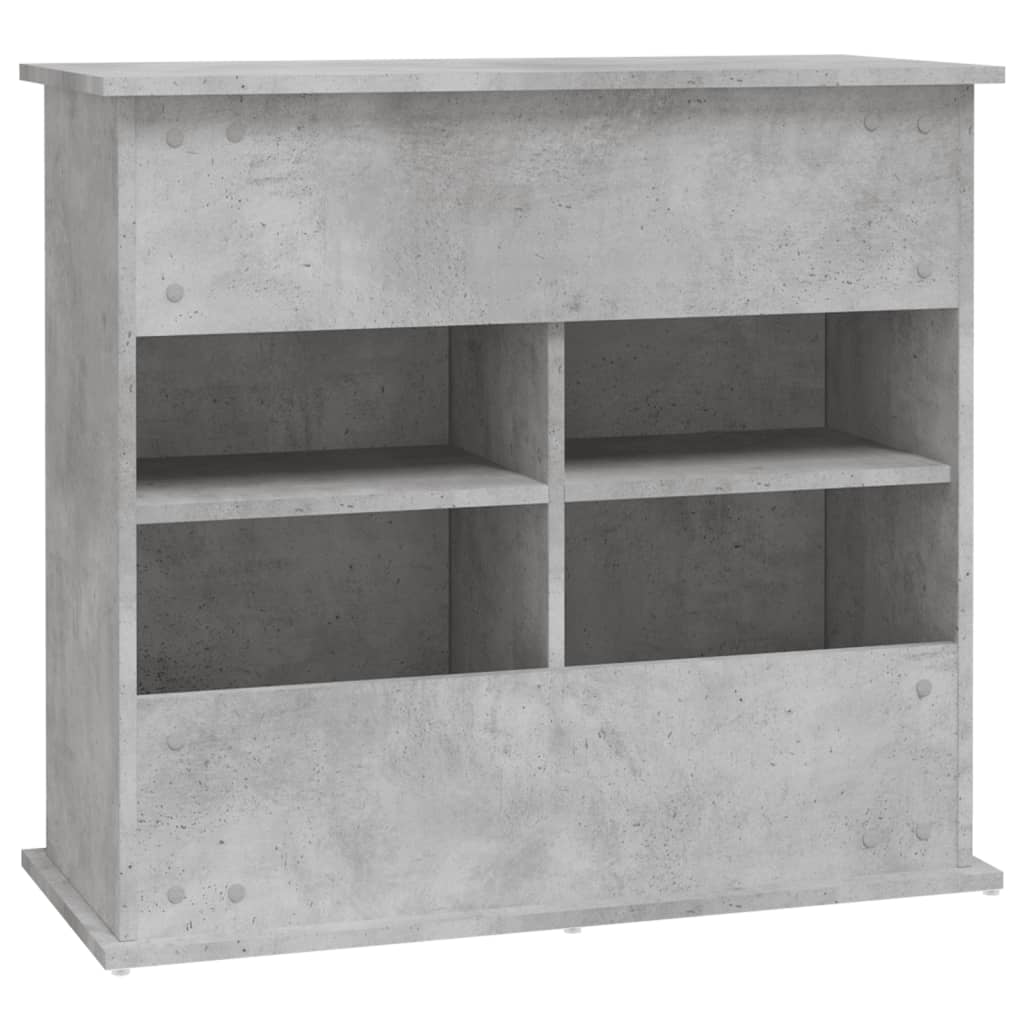 Aquariumstandaard 81x36x73 cm bewerkt hout betongrijs