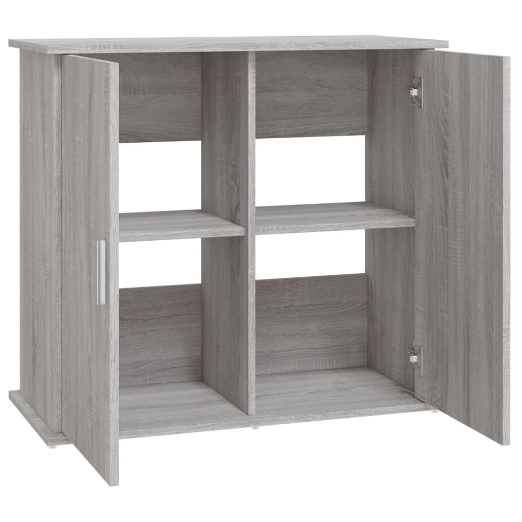 Aquariumstandaard 81x36x73 cm bewerkt hout grijs sonoma eiken