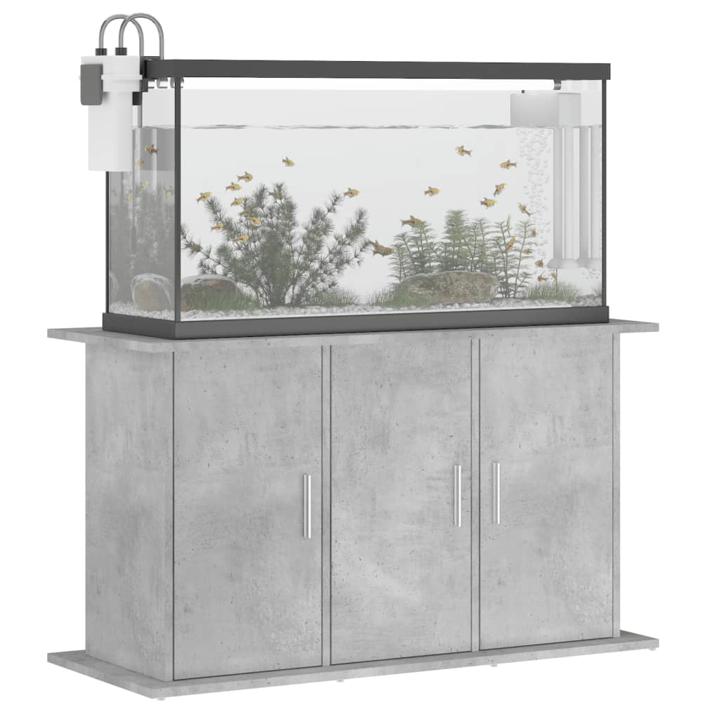 Aquariumstandaard 101x41x58 cm bewerkt hout betongrijs