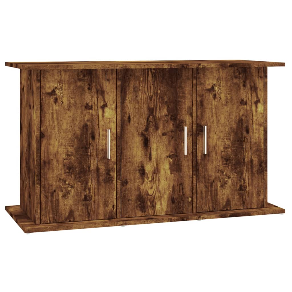 Aquariumstandaard 101x41x58 cm bewerkt hout gerookt eikenkleur