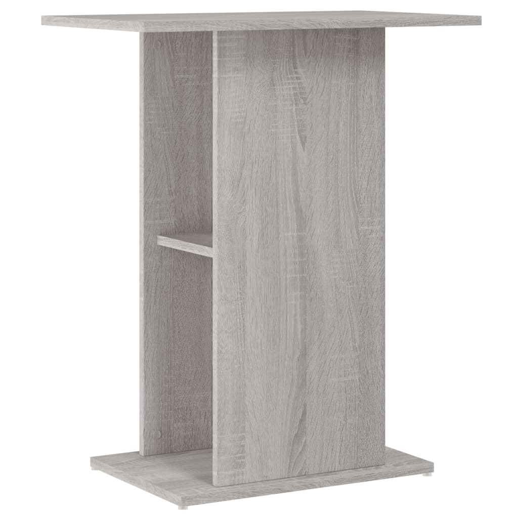 Aquariumstandaard 60,5x36x72,5 cm bewerkt hout grijs sonoma