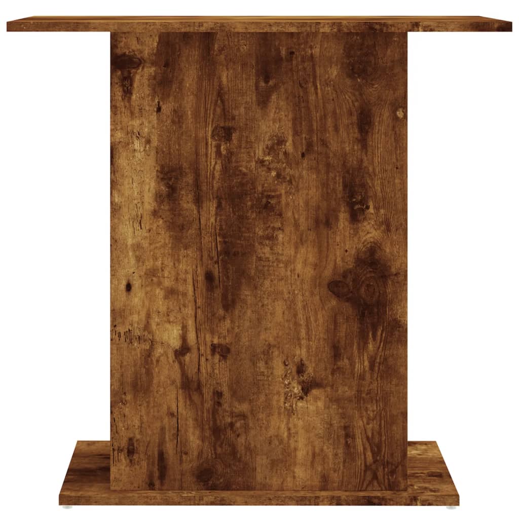 Aquariumstandaard 75x36x72,5 cm bewerkt hout gerookt eiken