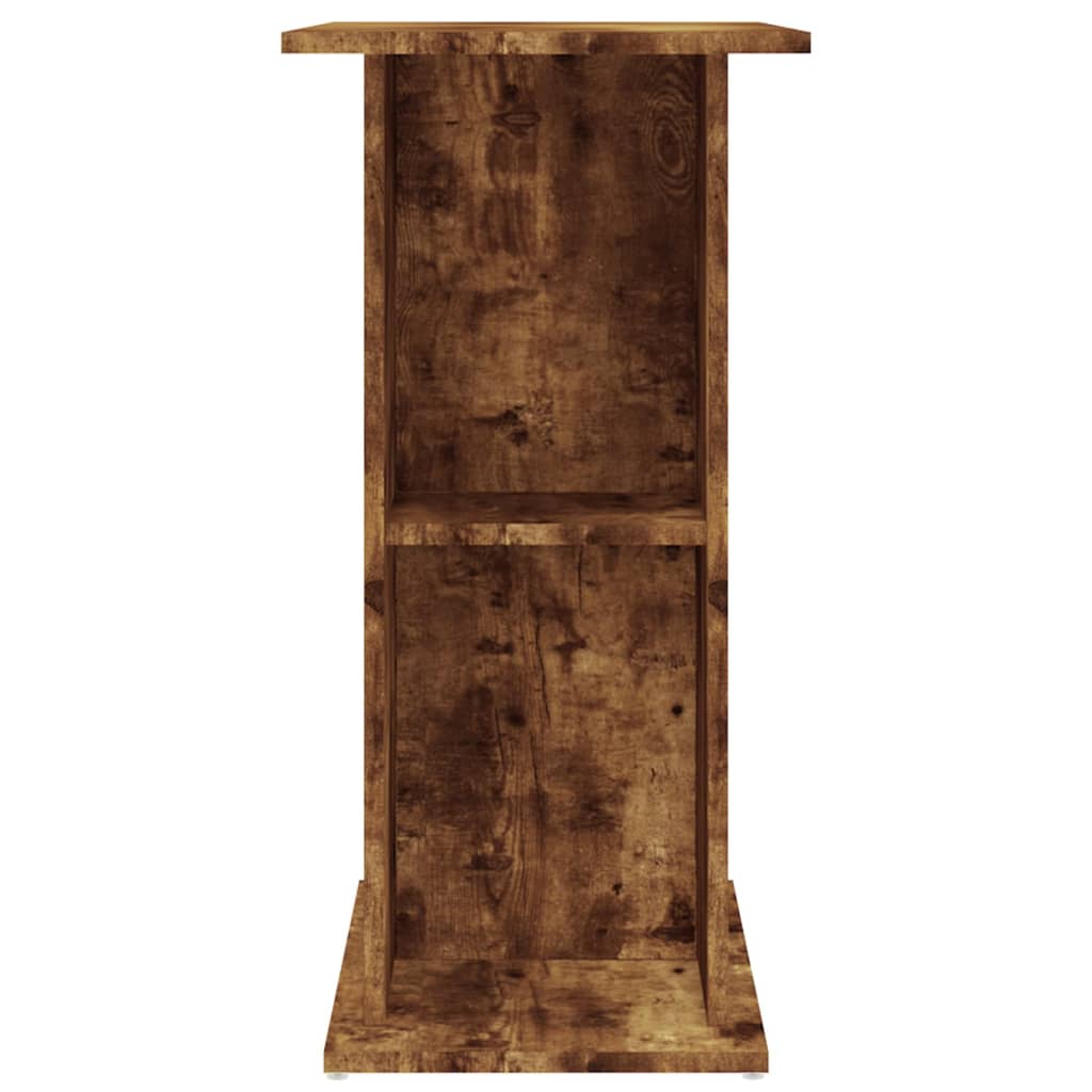 Aquariumstandaard 75x36x72,5 cm bewerkt hout gerookt eiken