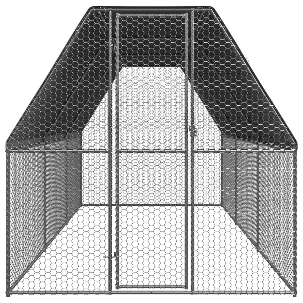 Kippenhok 2x6x2 m gegalvaniseerd staal