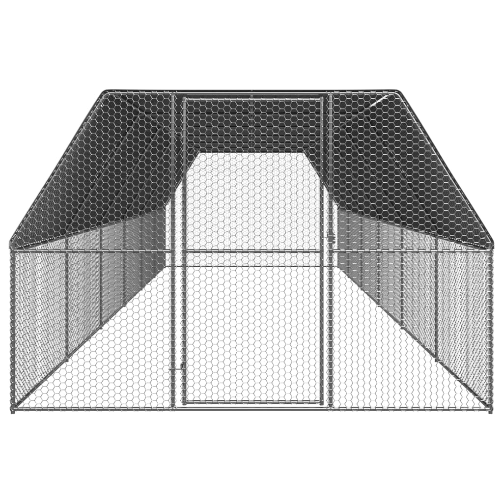 Kippenhok 3x12x2 m gegalvaniseerd staal