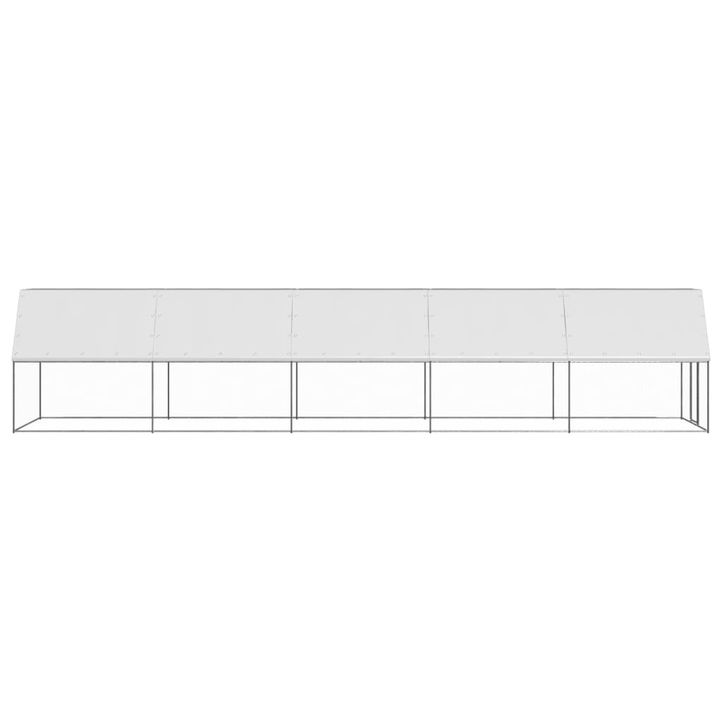 Kippenhok 2x10x2 m gegalvaniseerd staal